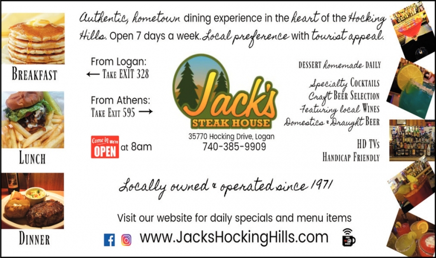 Authentic Hometown Dining Experience, Jack's Steak House